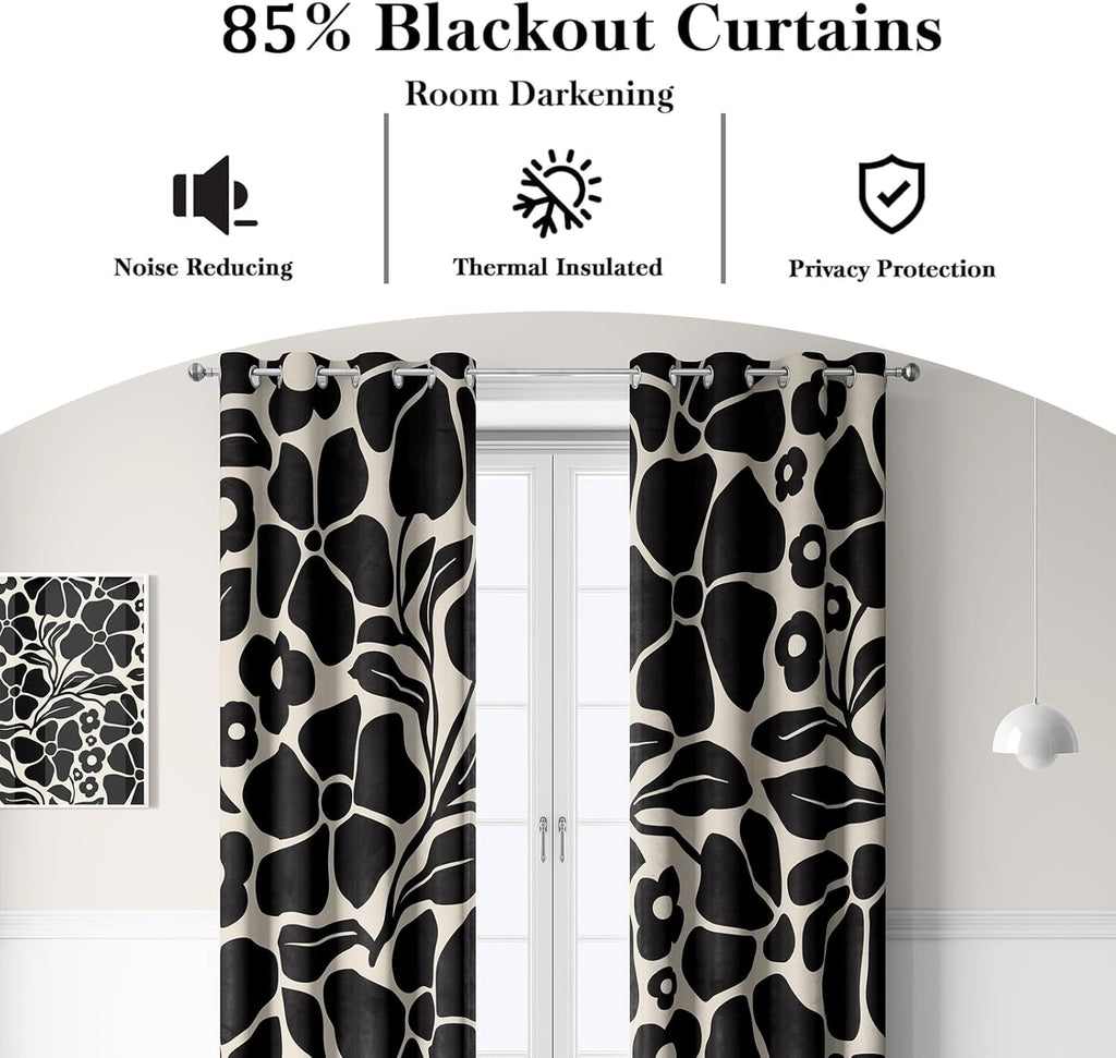 DesignLivingco-Boho Blackout Curtain 52x84