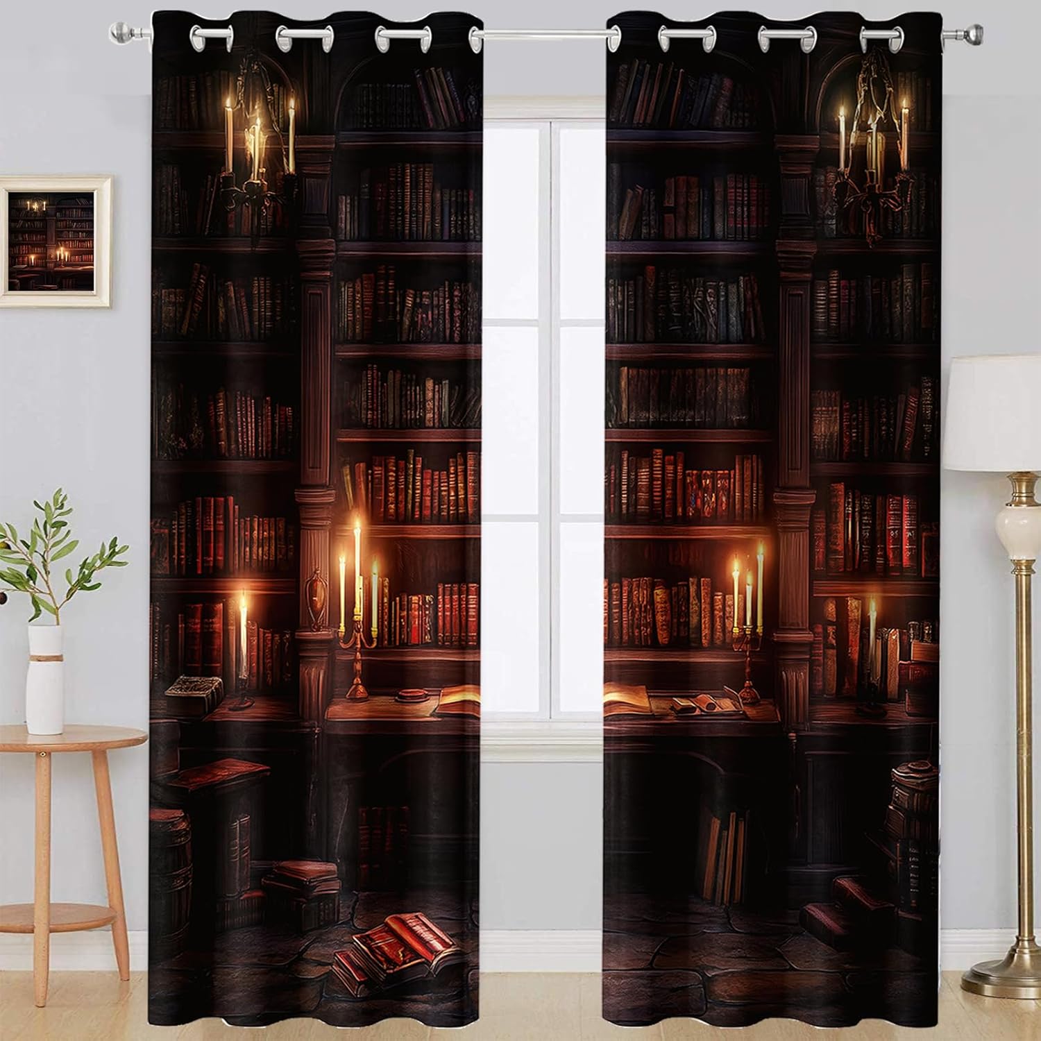 DesignLivingco-Bookshelf Curtain 52x84