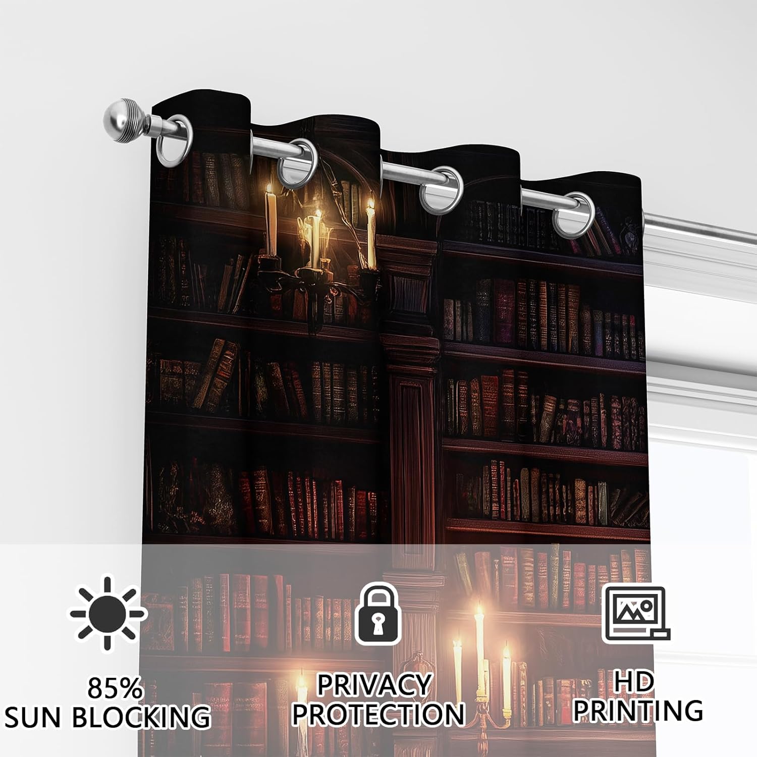 DesignLivingco-Bookshelf Curtain 52x84