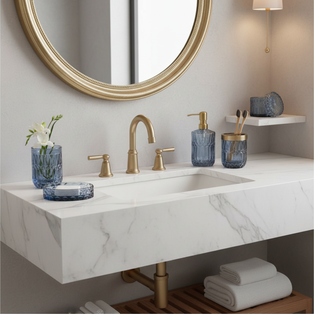 DesignLivingco-EMPO Bath Set 6pc Blue