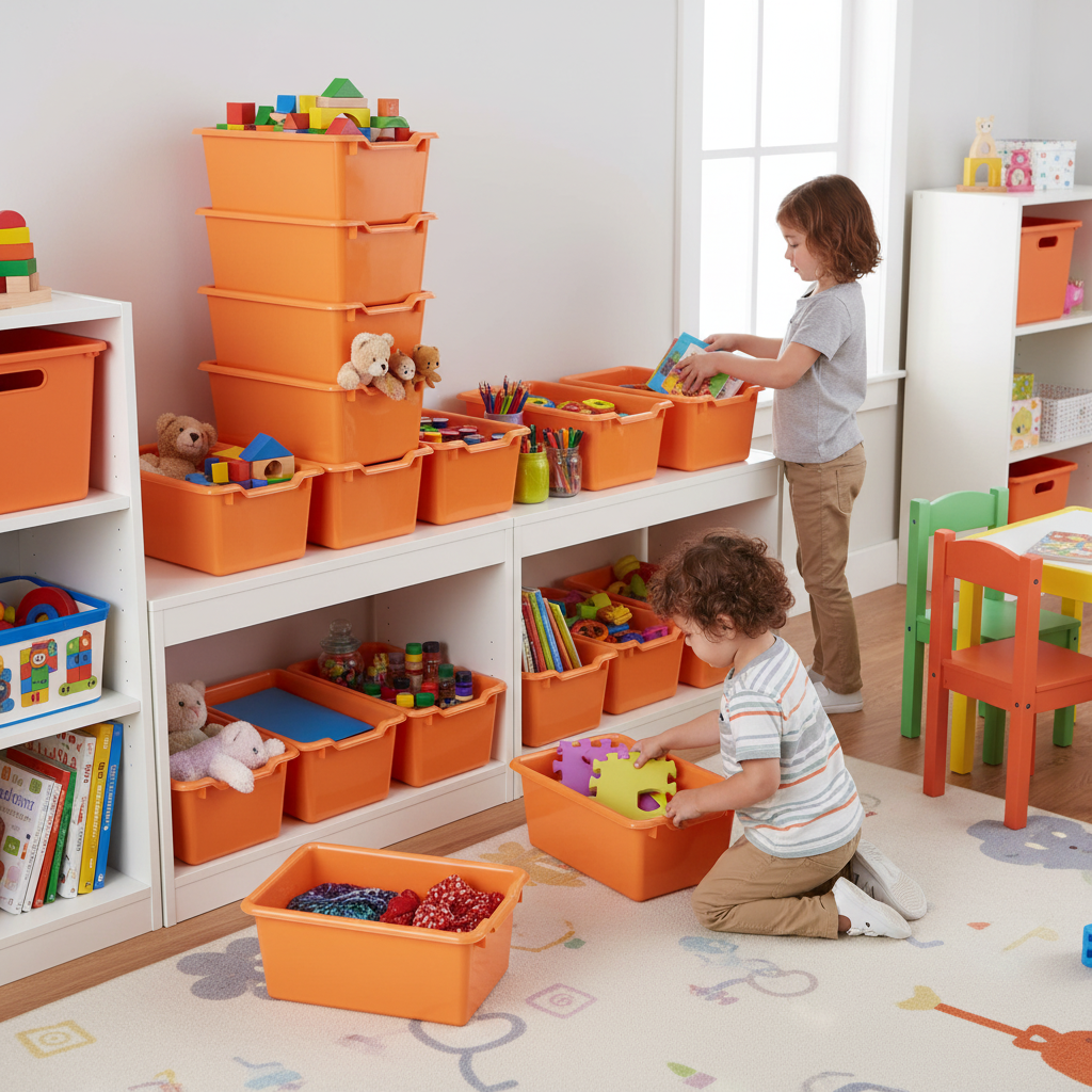 DesignLivingco – Orange Scoop Bins 25